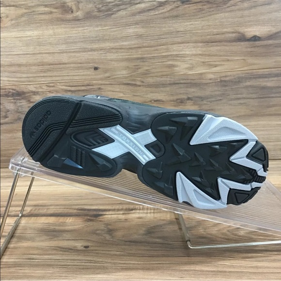 <SOLD>Adidas Mens Yung-1 Orange Plaid Sneaker - Picture 5 of 5